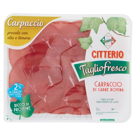 Citterio Taglio fresco Carpaccio di Carne Bovina 90 g